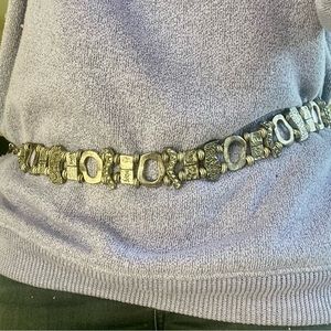 Silver Chain Link Women's Belt, One Size